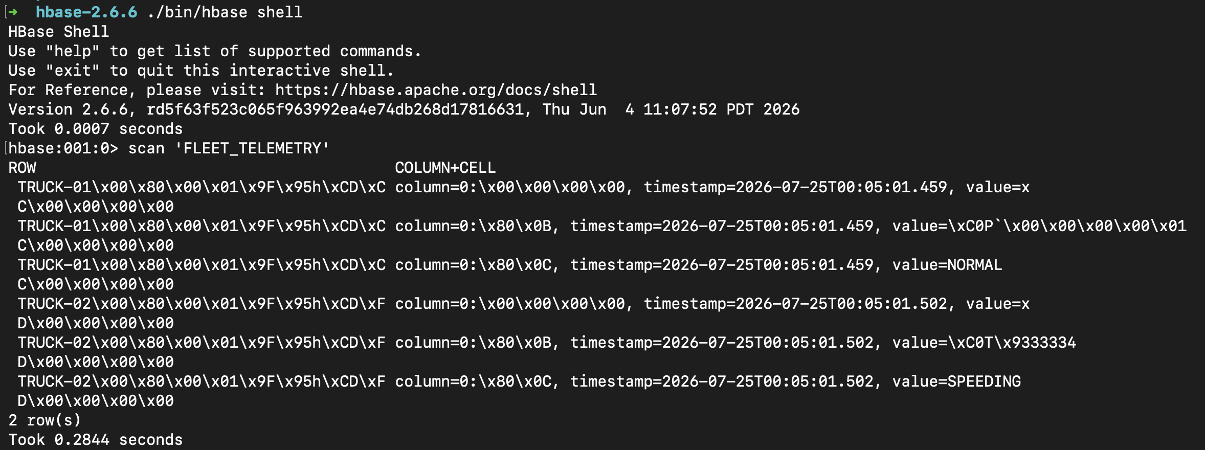 Output of scan 'FLEET_TELEMETRY'